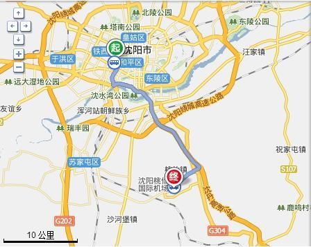 沈阳客车站离沈阳站多远