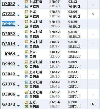 上海至合肥动车途经哪些站点？