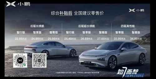 小鹏p7i首年保险费用？