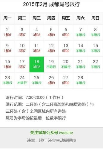 哪位朋友知道车限行是早上几点开始呢？