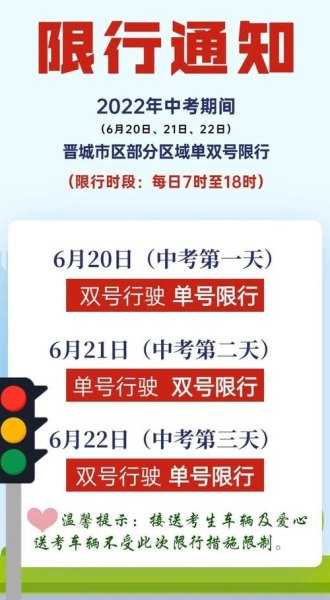 晋城2023年限号吗？