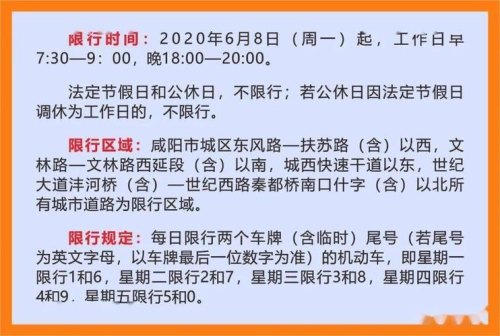 兰州星期三限行多少号？