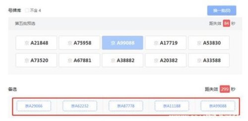 京a纯数字车牌能选上吗？
