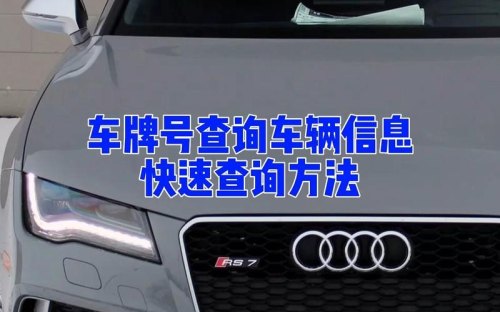 汽车车牌号怎么查？