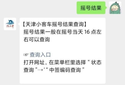 天津摇号怎么看中没中？
