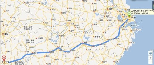 上海到长治高铁经过哪些站？