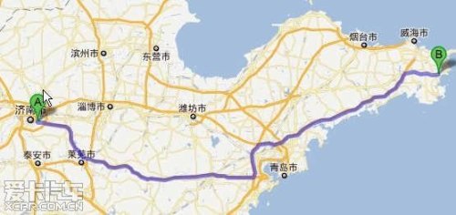 济南到荣成多远多少公里：距离549公里？
