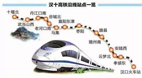 武汉到成都动车经过十堰吗？