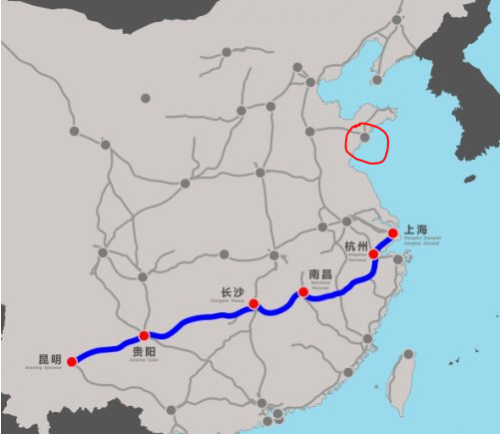 上海至青岛高铁沿途停靠哪些站点？