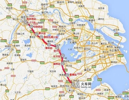淮安市到杭州高铁途经站点