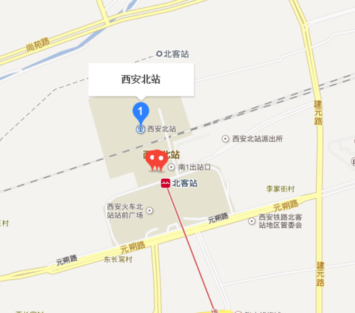 西安北站具体在西安哪块？
