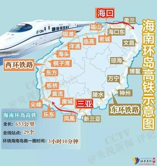 上海到三亚高铁最佳路线？