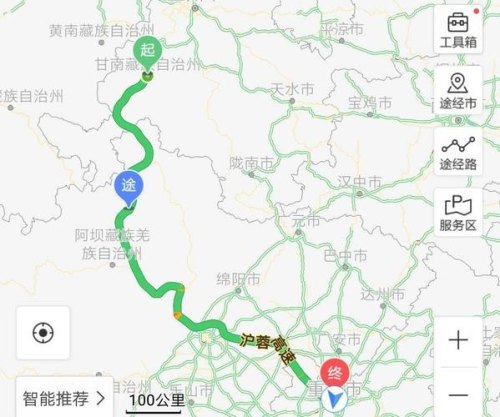 重庆到甘南4天自驾游最佳路线？