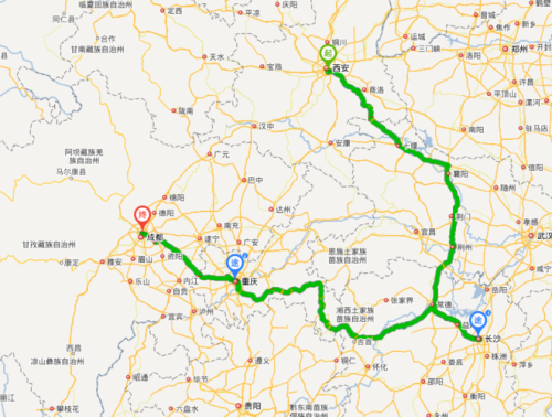 西安出发重庆自驾游5天最佳路线？