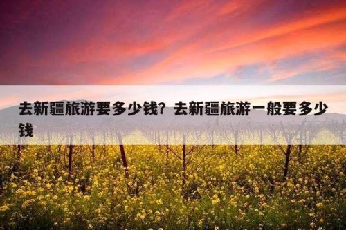 到新疆旅游需要花多少钱？