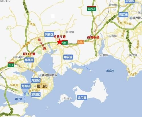 厦门离哪个省城市最近？