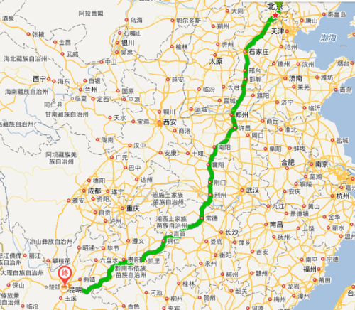 安顺到昆明有多少公里？