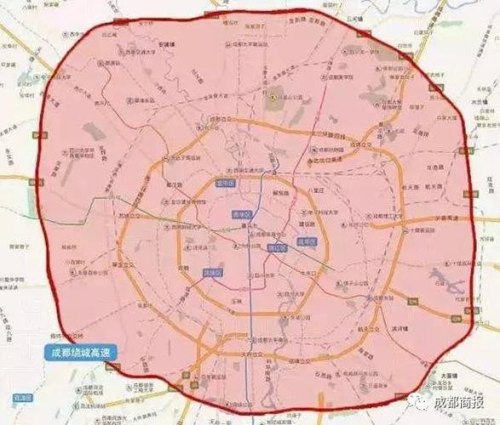 2023成都限行区域图