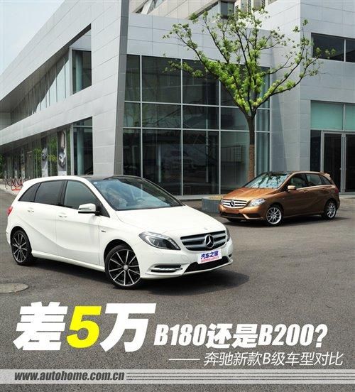 16年奔驰b200和b180区别？