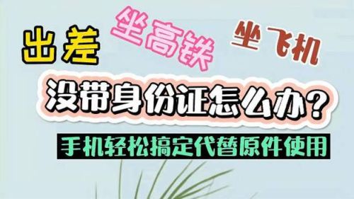 身份证掉了怎么坐高铁