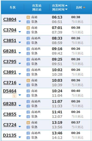 射阳高铁到南京的时刻表