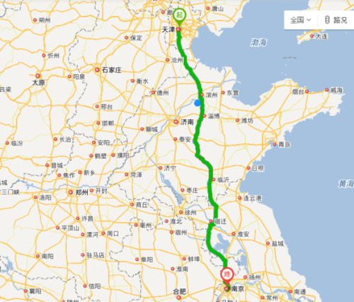 黄骅市到邯郸市走高速怎么走，多少公里？