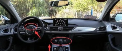 奥迪a6l暖风怎么开？