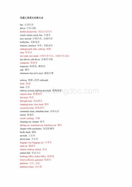 乘车开头字母代表什么？