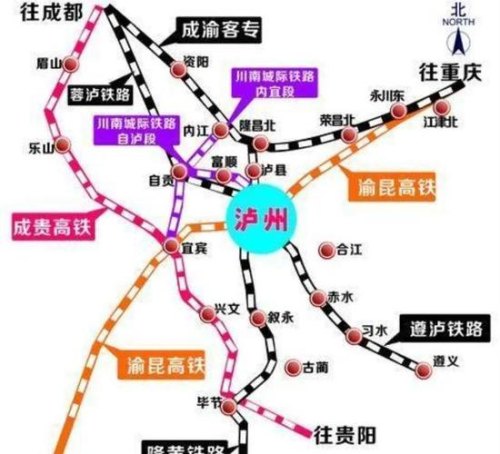 成都南站有到泸州的高铁吗？