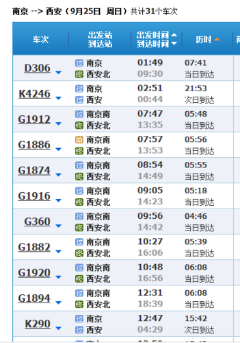 南京至西安火车需要多少小时？