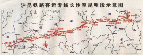 沪昆高铁详细线路图？