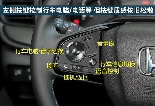 本田皓影2023款各个按键功能介绍？