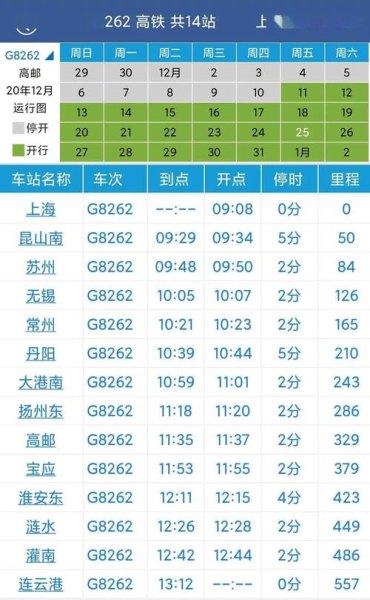 合肥到高邮高铁时刻表 合肥到高邮高铁时刻表