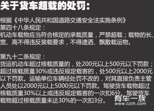 小型客车超载100%以上怎么处罚扣几分