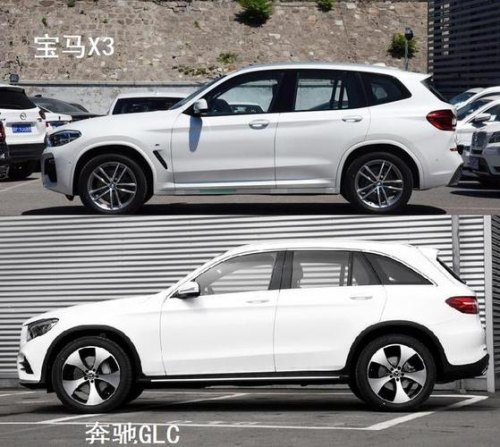2022全新宝马x3和glc尺寸？