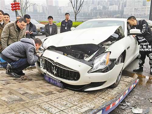 沈阳又有玛莎拉蒂被撞，撞豪车赔不起，真的需要卖房子吗？