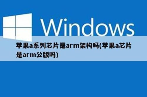 苹果为什么不用公版架构？