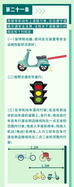 2021新交规非机动车细则全文？