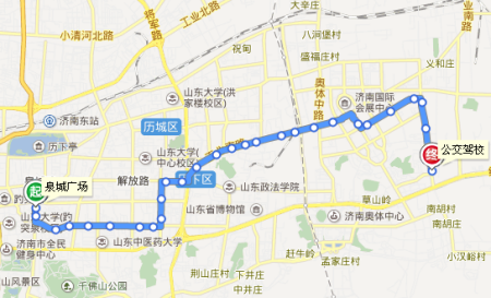 369公交车路线济南？