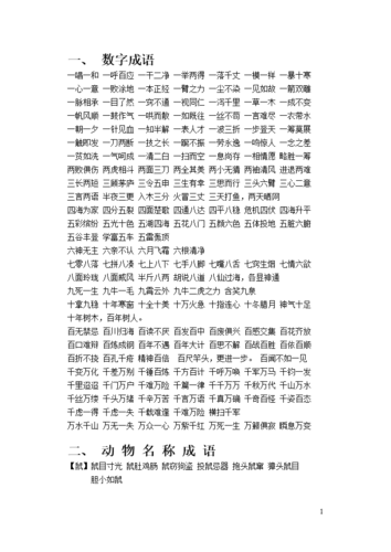 您成语有哪些成语？