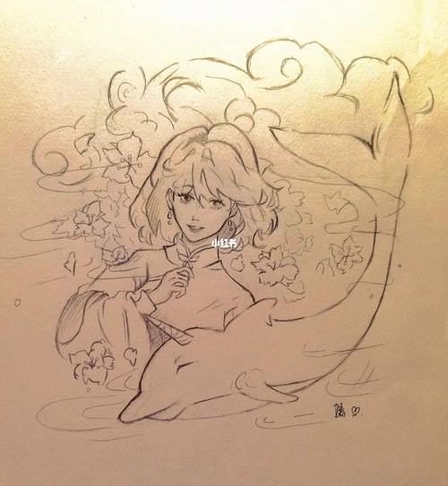 大鱼海棠铅笔线稿怎么画？
