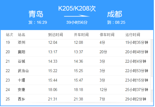 k205次列车时刻表停运了吗？