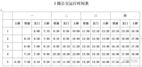 公共汽车发车时间规定？