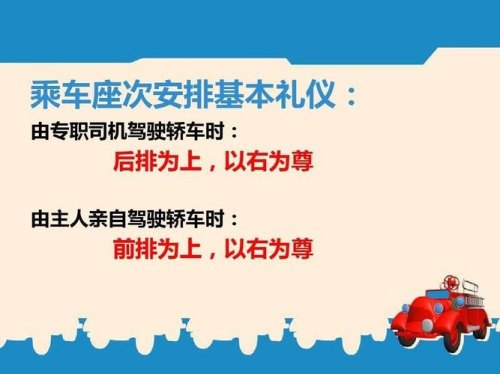 关于乘车礼仪? 关于乘车礼仪?