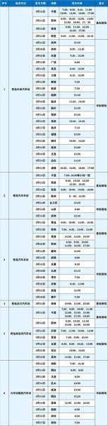 平度至青岛东站有班车吗？