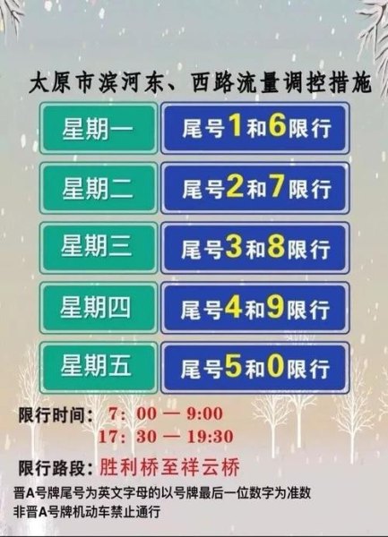 8月28日太原限号查询？
