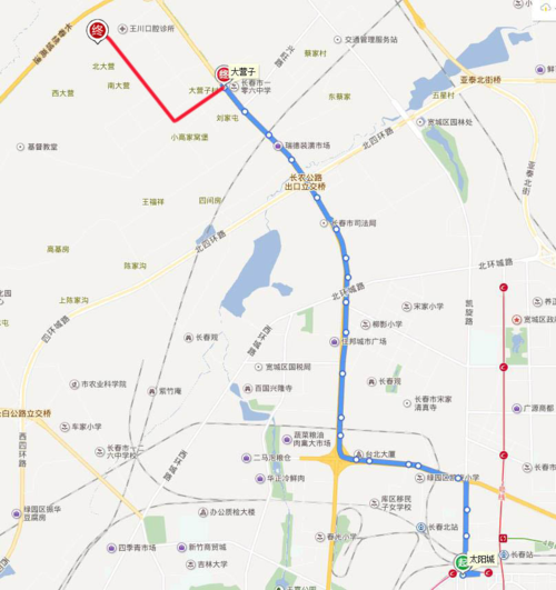 白山到长春公交线路？