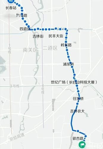 长春t519路公交车线路？