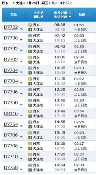 大连6点10分大客车到皮口几点到？