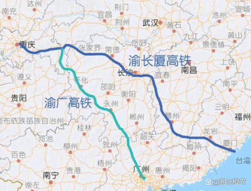 广州到重庆高铁途经哪些站？